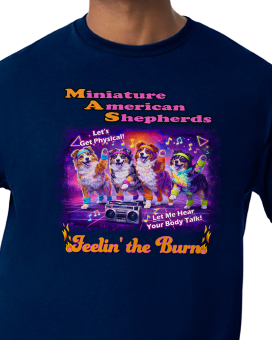 Miniature American Shepherds Feelin' the Burn
