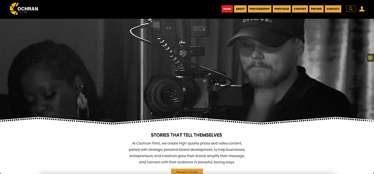 Cochran Films newly build website
