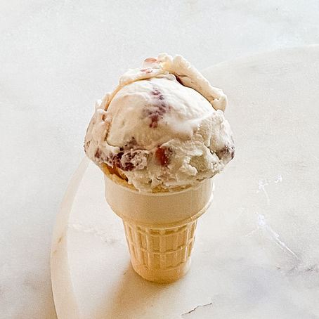 Roasted Strawberry + Buttermilk Ice Cream 