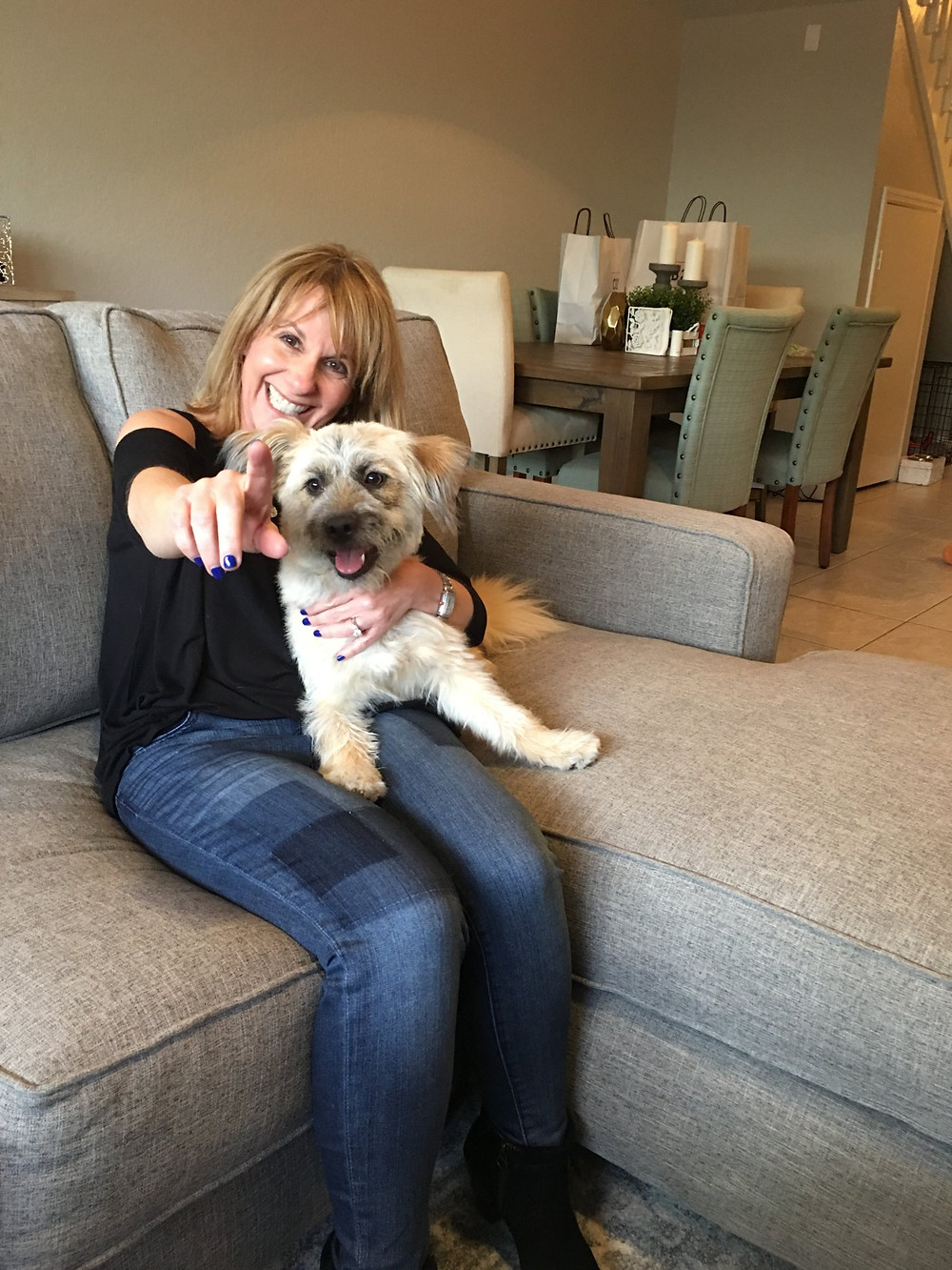 Emptynesters with Dog, happy