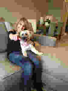 Emptynesters with Dog, happy