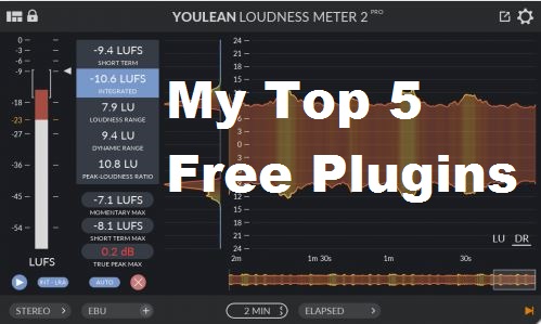 My top 5 Favorite Free plugins
