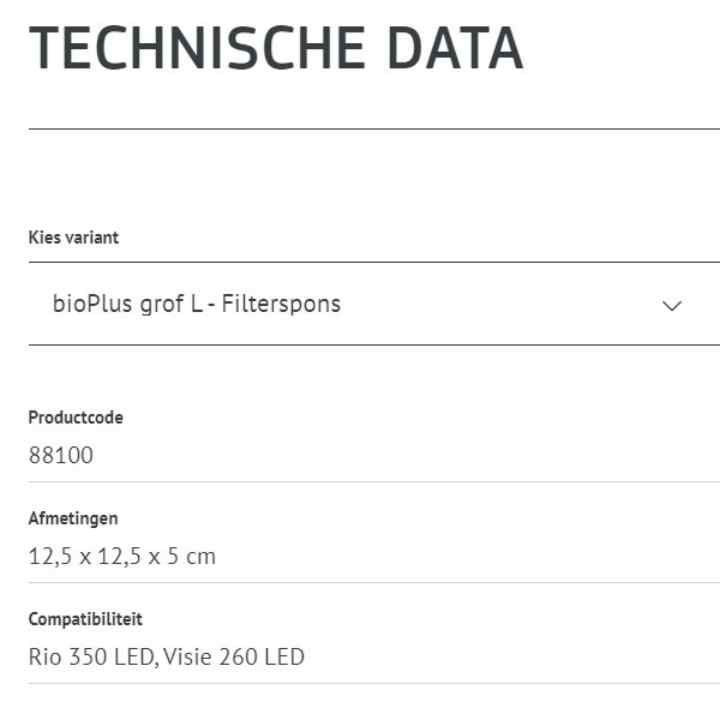 Thumbnail: bioPlus GROF L - blauwe filterspons - JUWEL aquarium