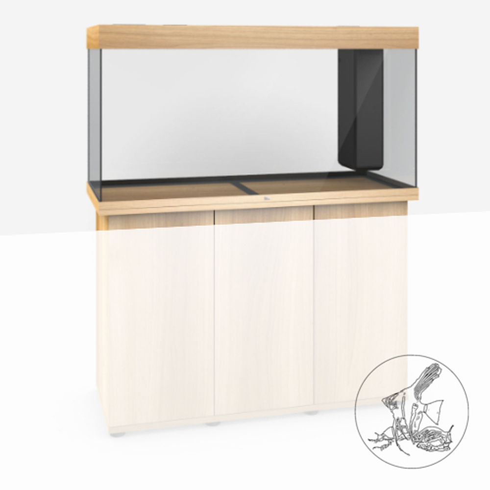 JUWEL RIO 350 LICHT EIK AQUARIUM (zonder onderkast)