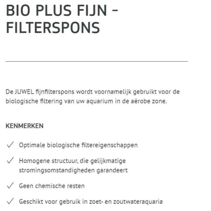 Thumbnail: bioPlus FIJN L - blauwe filterspons - JUWEL aquarium