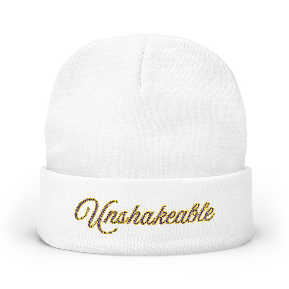 Thumbnail: Unshakeable Embroidered Knit Beanie