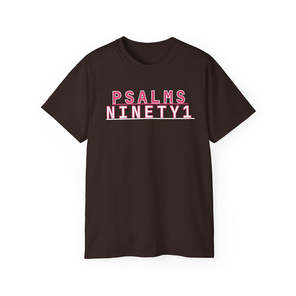 Thumbnail: Psalms Ninety1 T-Shirt | Multiple Colour Choices