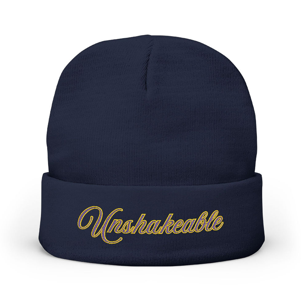 Thumbnail: Unshakeable Embroidered Knit Beanie