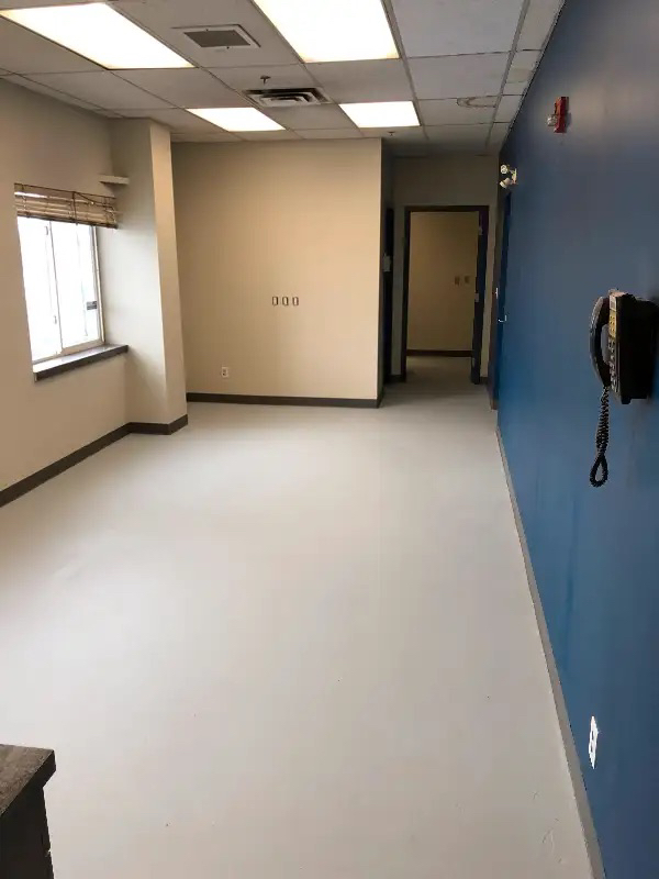 Interior renovation and floor finish