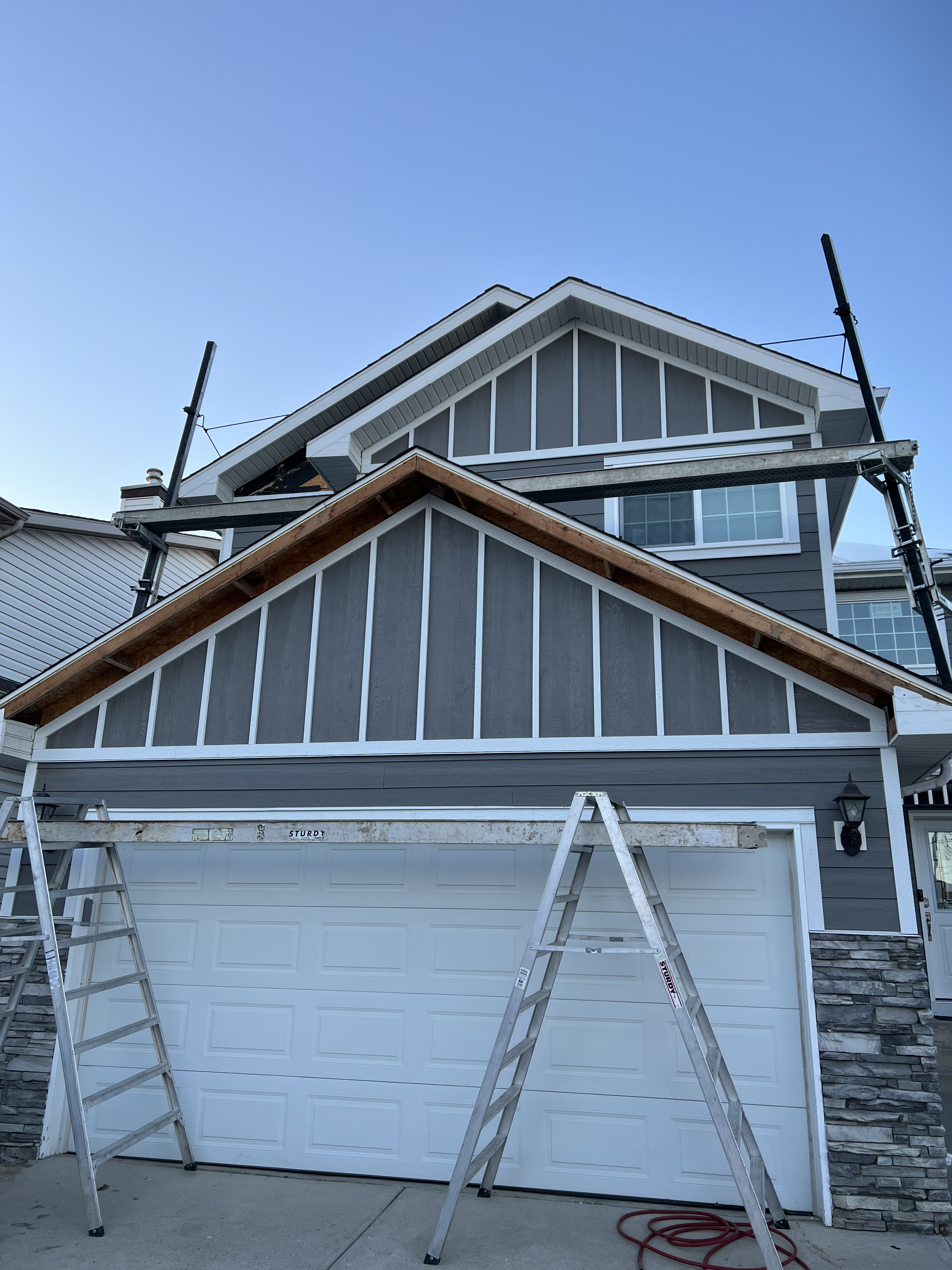 Exterior siding installation