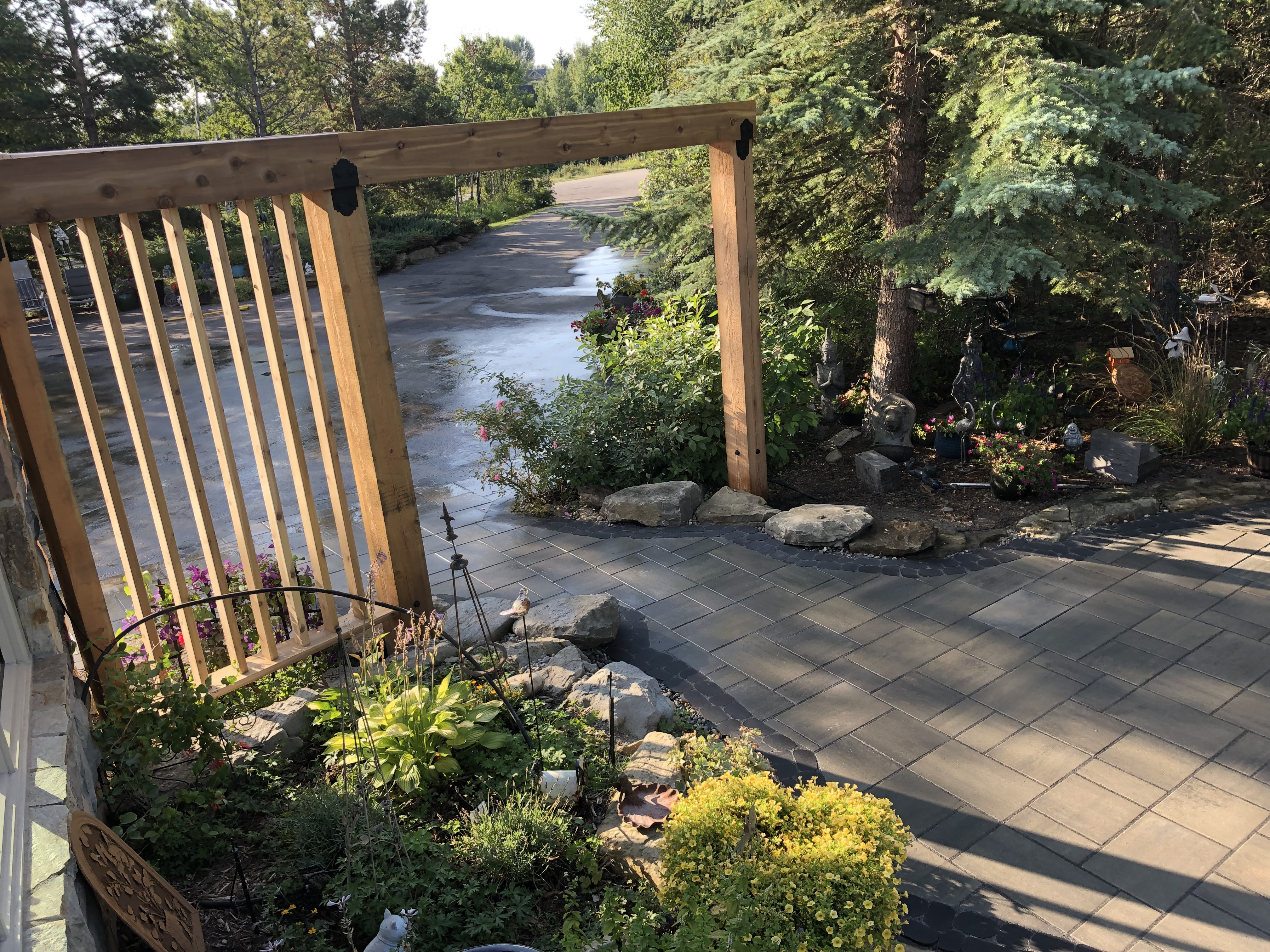 Garden entrance and pathway