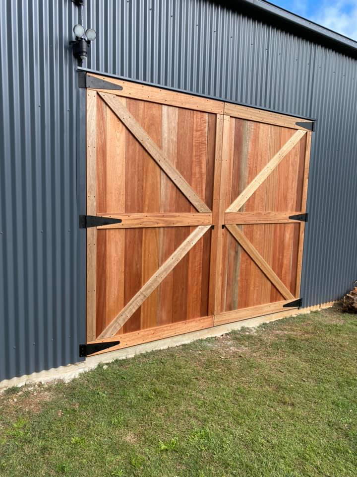 Custom timber double doors