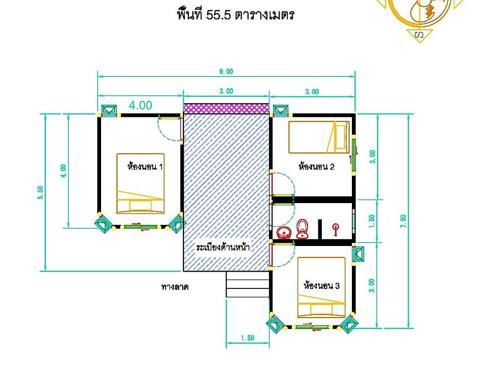 ภาพขนาดย่อ: บ้านพัก 3นอน1น้ำ 55 ตรม.