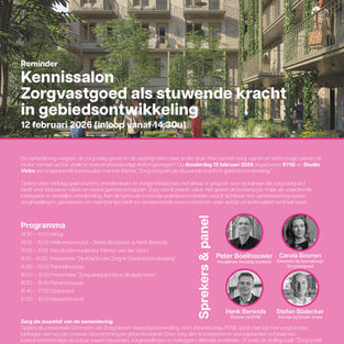 Meld je aan voor de Kennissalon 'Zorgvastgoed als stuwende kracht in gebiedsontwikkeling' 