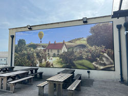 Large format print - wall coverings - digital print - wallpaper illuminated signs - LEDs one piece w