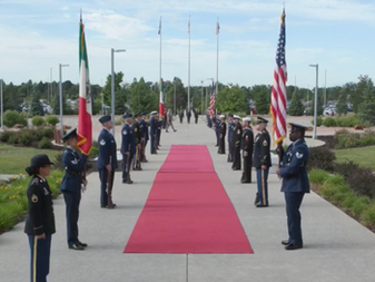 Acto protocolario de bienvenida de los Secretarios de la DEFENSA y de Marina en su visita a la Sede del Comando Norte