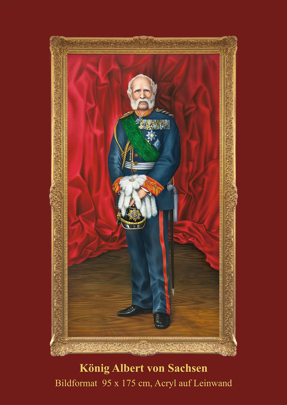 König Albert von Sachsen, Gerahmt