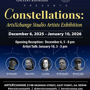 New works reflect expanse of ArtsXchange universe in "Constellations" exhibit