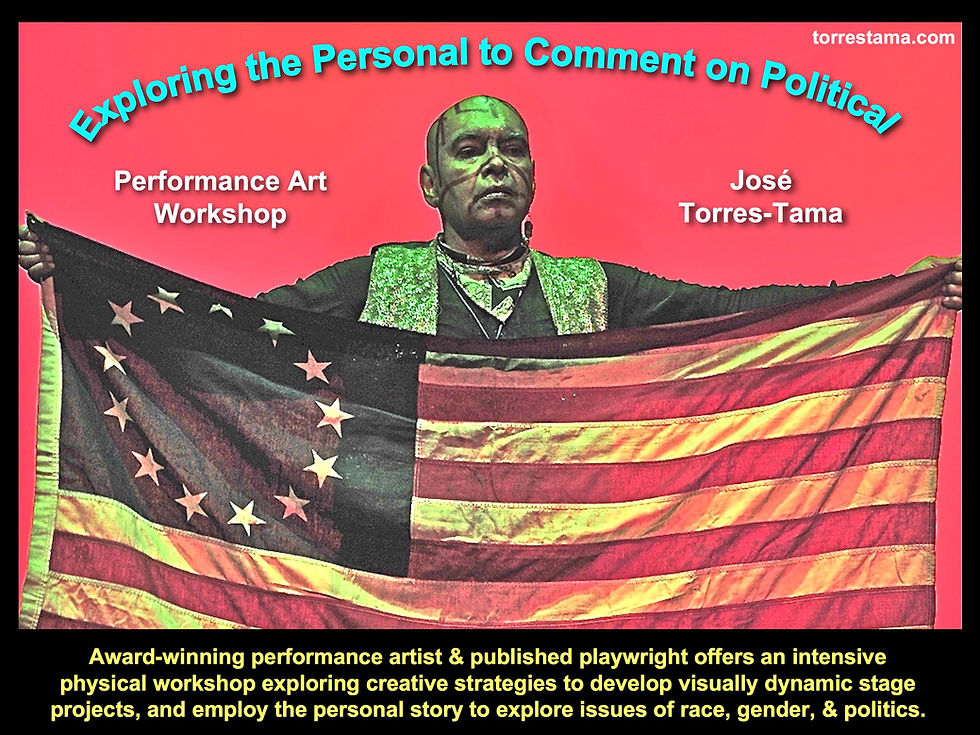 Workshop with José Torres-Tama (at ArtsXchange)