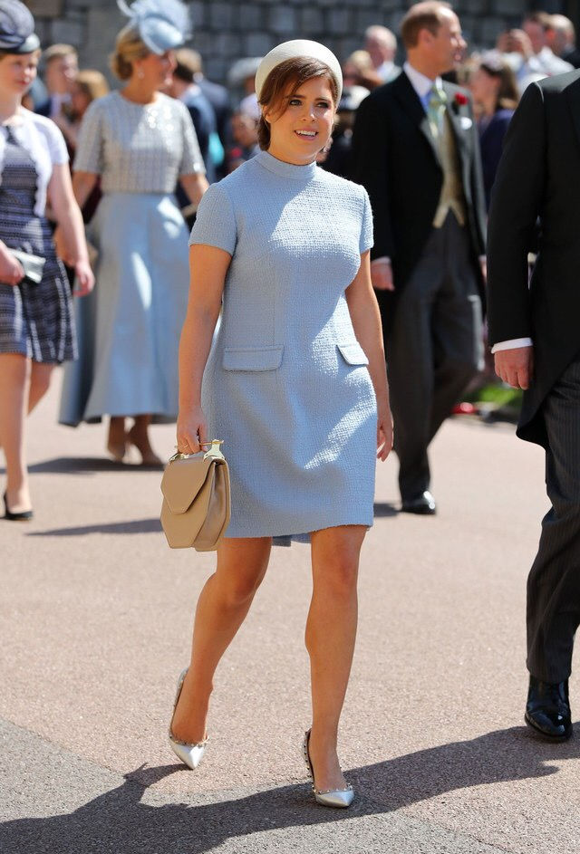 Photo: Getty Images | Well, lil baby Eug, didn't necessary look as good as her sister. Like what is this? Is she trying to recreate a Jackie Kennedy Chanel look? Or would it be considered flight attendant chic? I don't know but either way I'm not a fan.