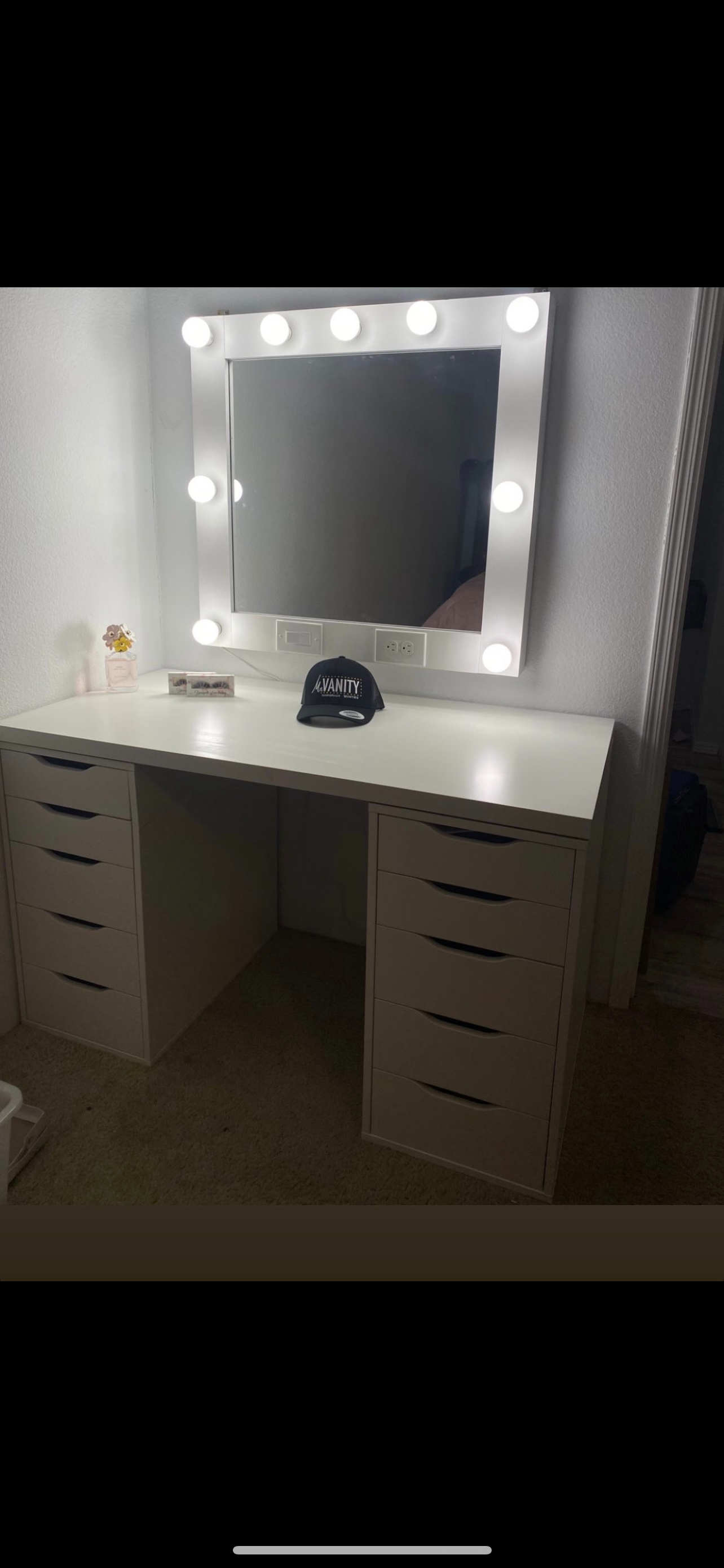 Desk + small vanity