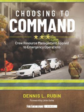 Fire Engineering Firefighting Crew Resource Management Front Cover | Cover Art: Dark smoke rising out of a building