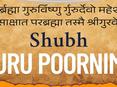 honoring the "Guru" a teacher or guide who dispels darkness and leads seekers toward truth
