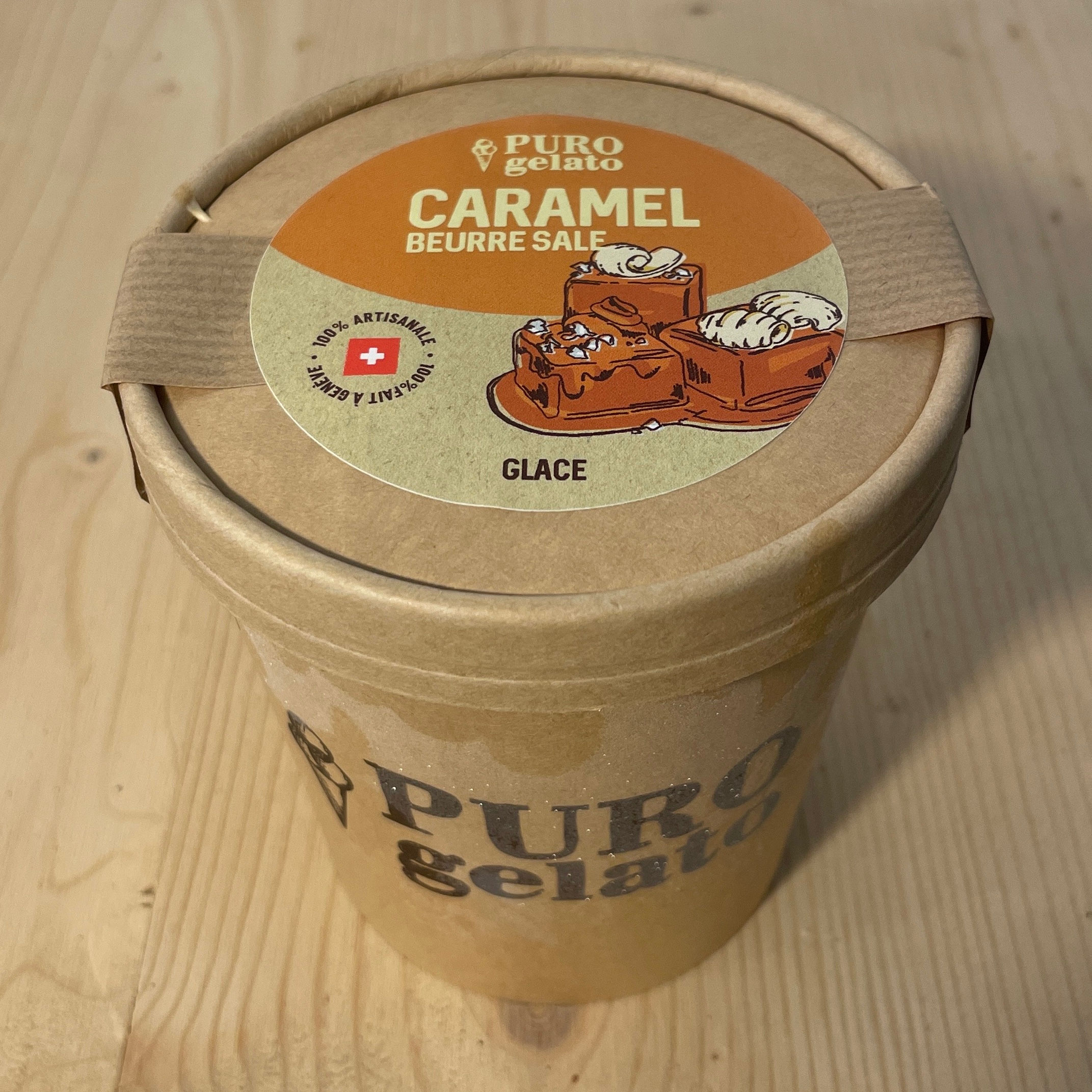 Puro Gelato Salted Caramel Butter Ice Cream 480ml C+