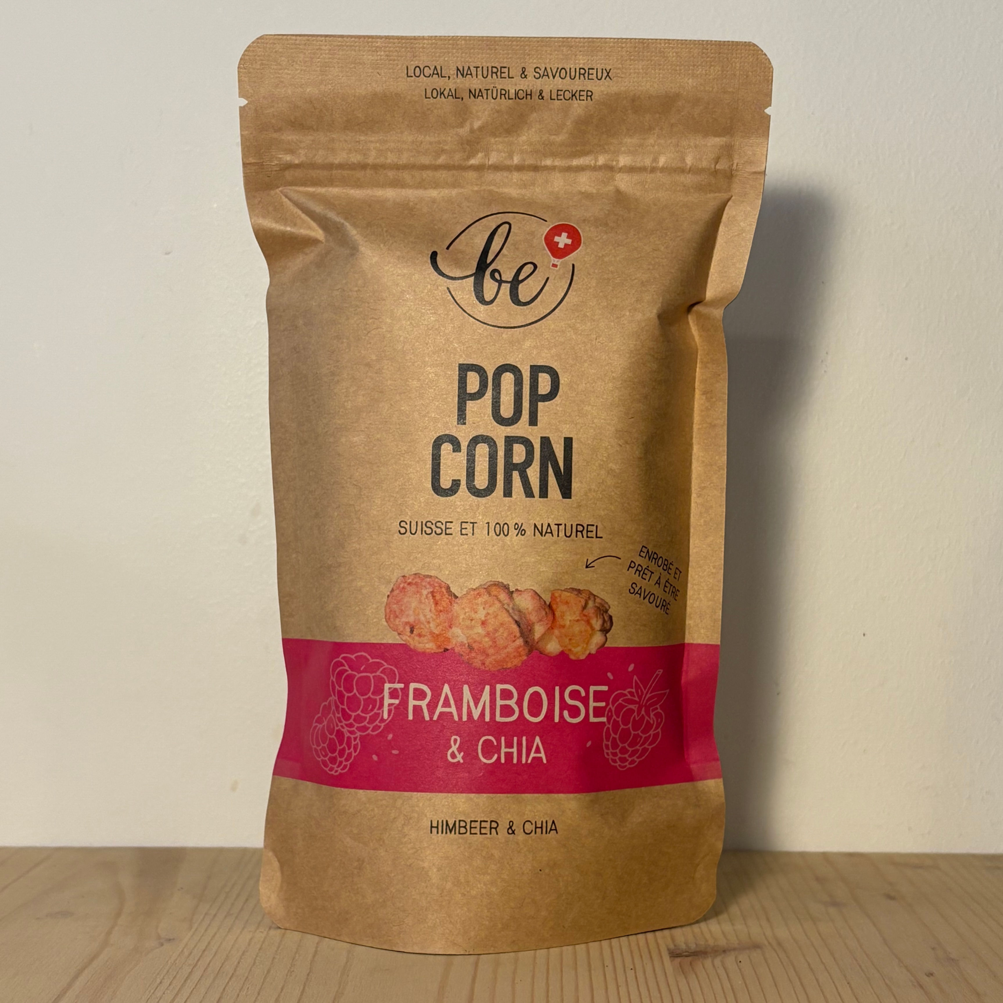 Be Popcorn Framboise & Chia 30g