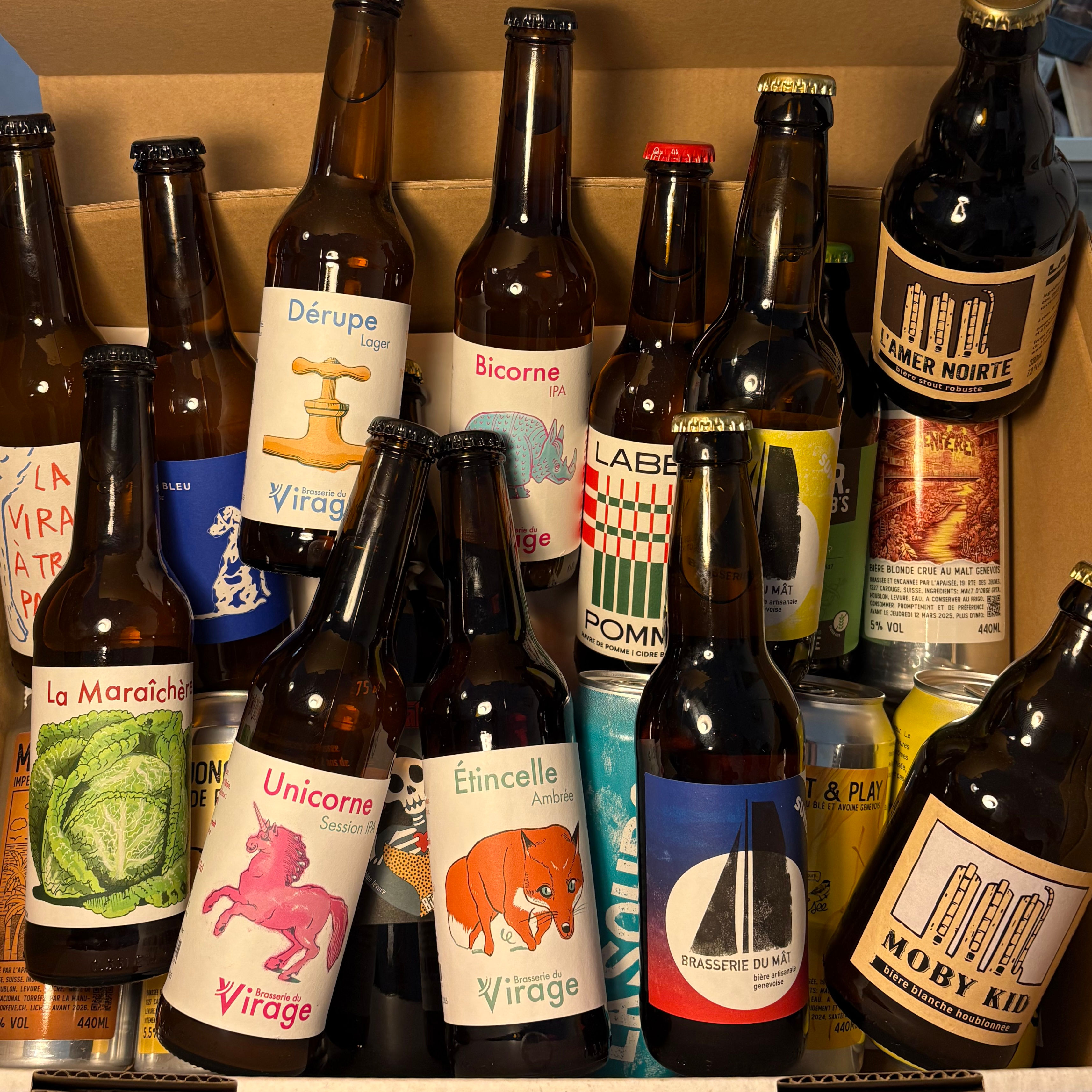 Coffret cadeau de bière artisanale genevoise