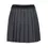 Thumbnail: Logo band pleated skirt - Charcoal gray
