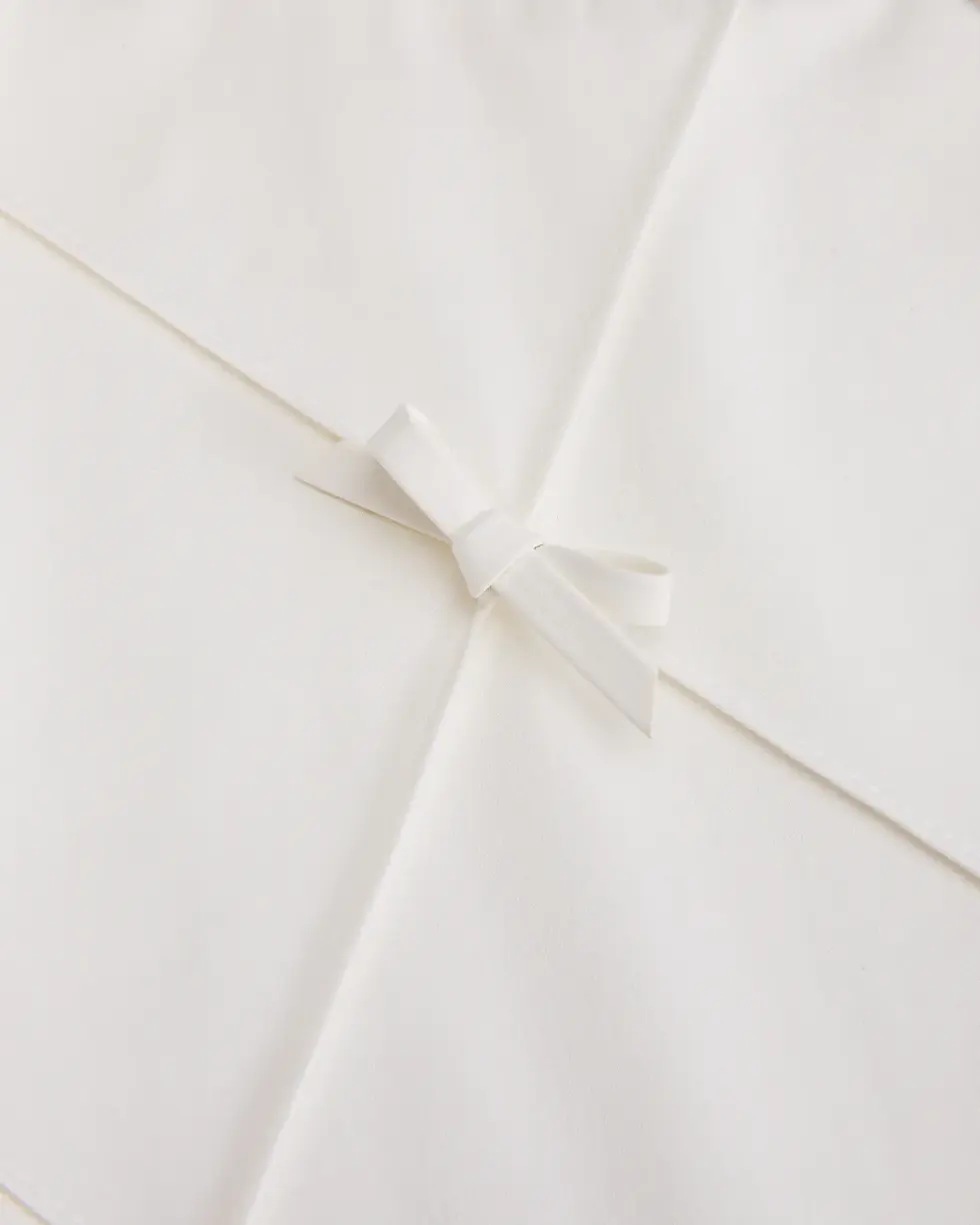Thumbnail: Ribbon Detailed Windproof Vest - Cream