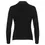 Thumbnail: Leather Color Combination Collar Knit - Black