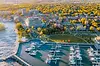 Scenic bird's eye view of Oakville