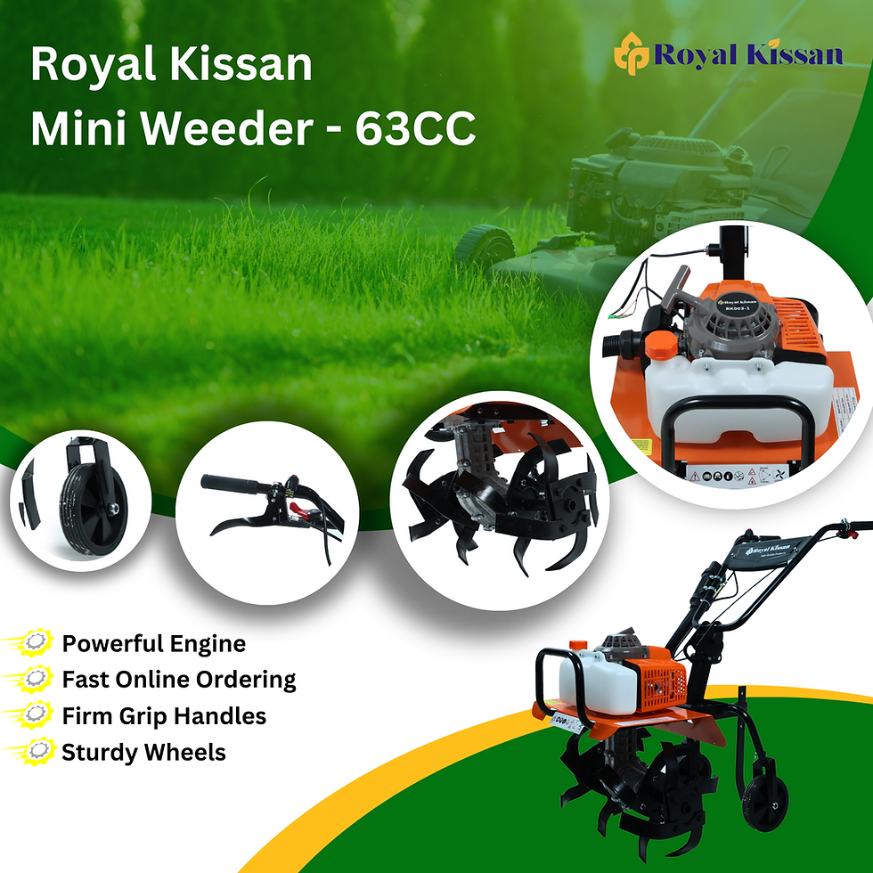 Thumbnail: Features view of Royal Kissan Mini Tiller with Powerful 2-Stroke Petrol  63CC, 3HP