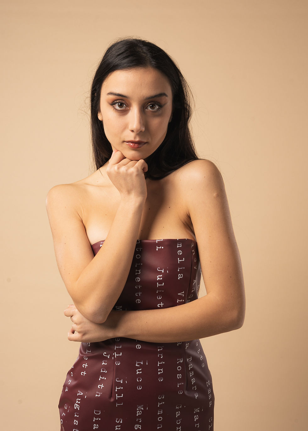 Miniatura: Abito a tubino in similpelle