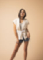 Miniatura: Giacca kimono in similpelle
