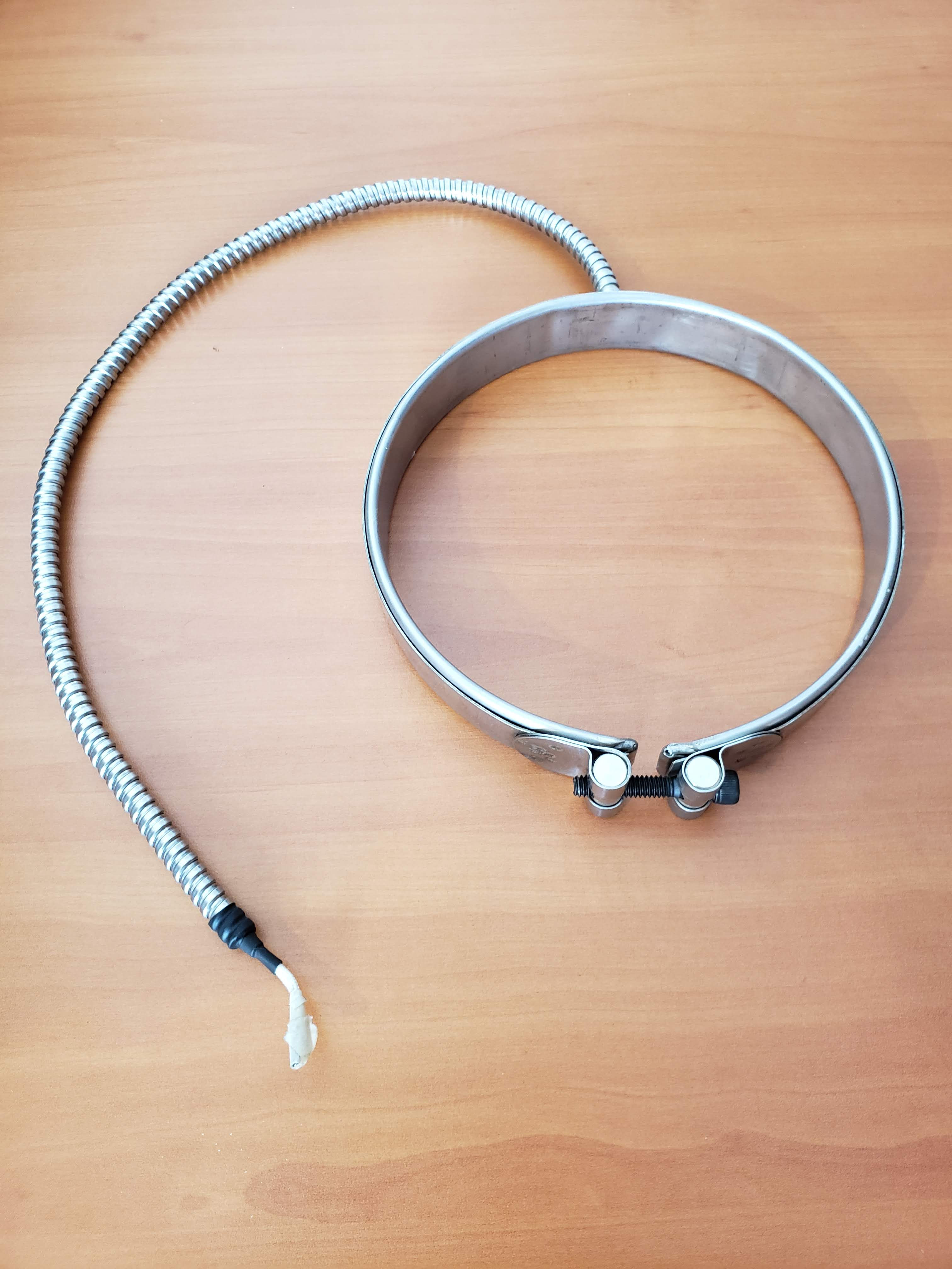 Resistencia banda Mica diametro 6" x 1" de ancho 220 VCA. 1000 watts