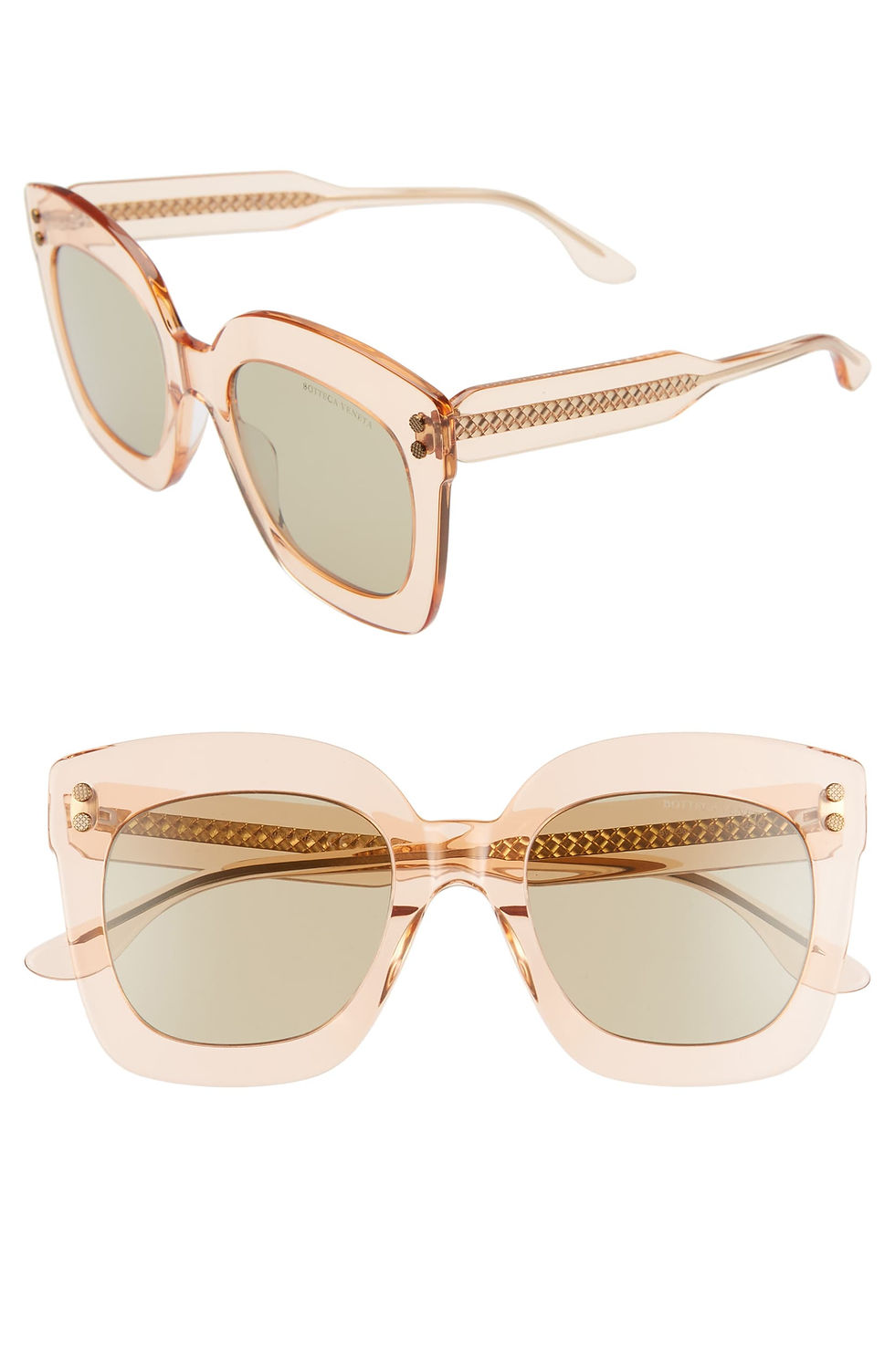 51mm Gradient Square Sunglasses BOTTEGA VENETA