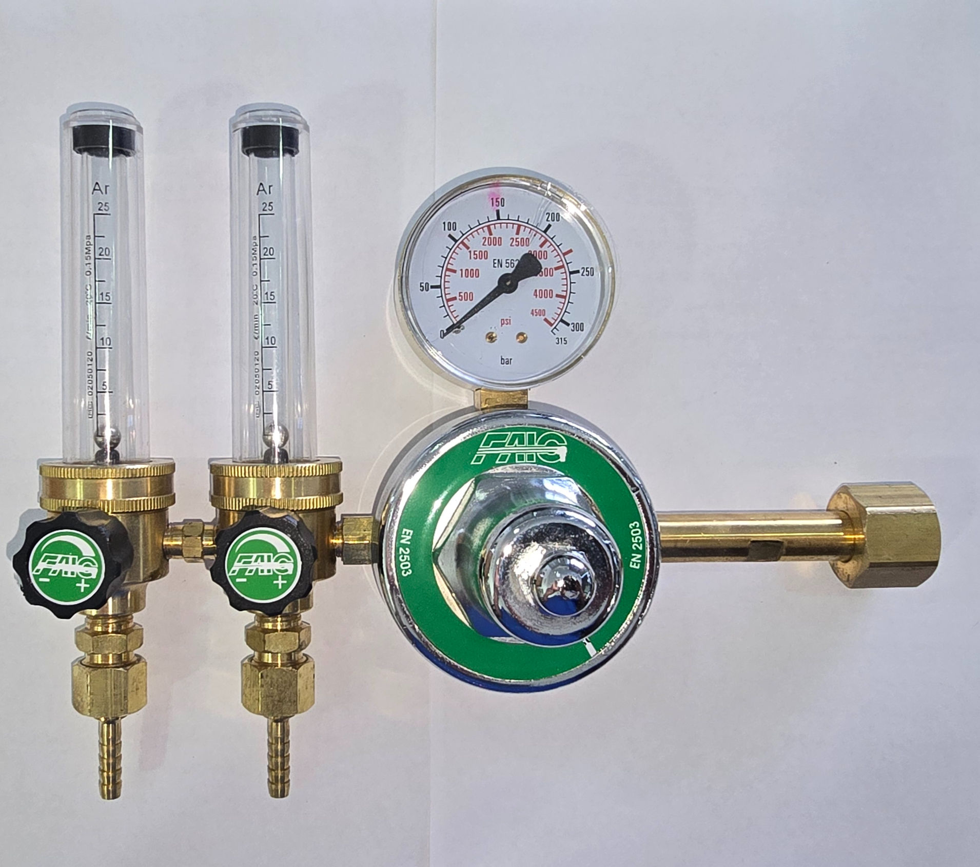 Faig Carbon Dioxide Twin Flowmeter Regulator