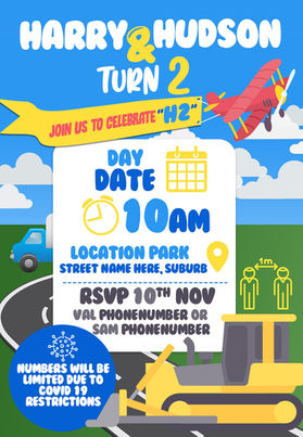 kids party invitation