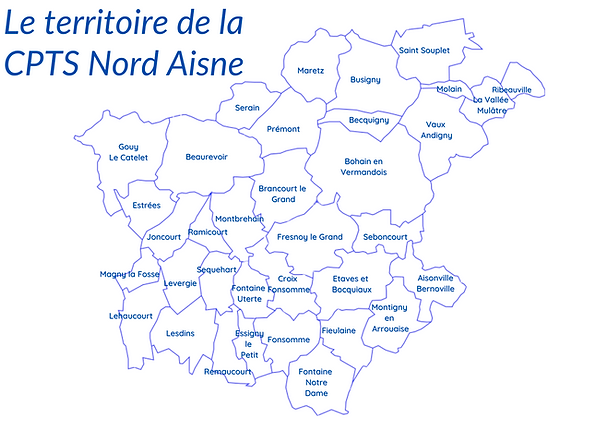 Le territoire de la CPTS Nord Aisne