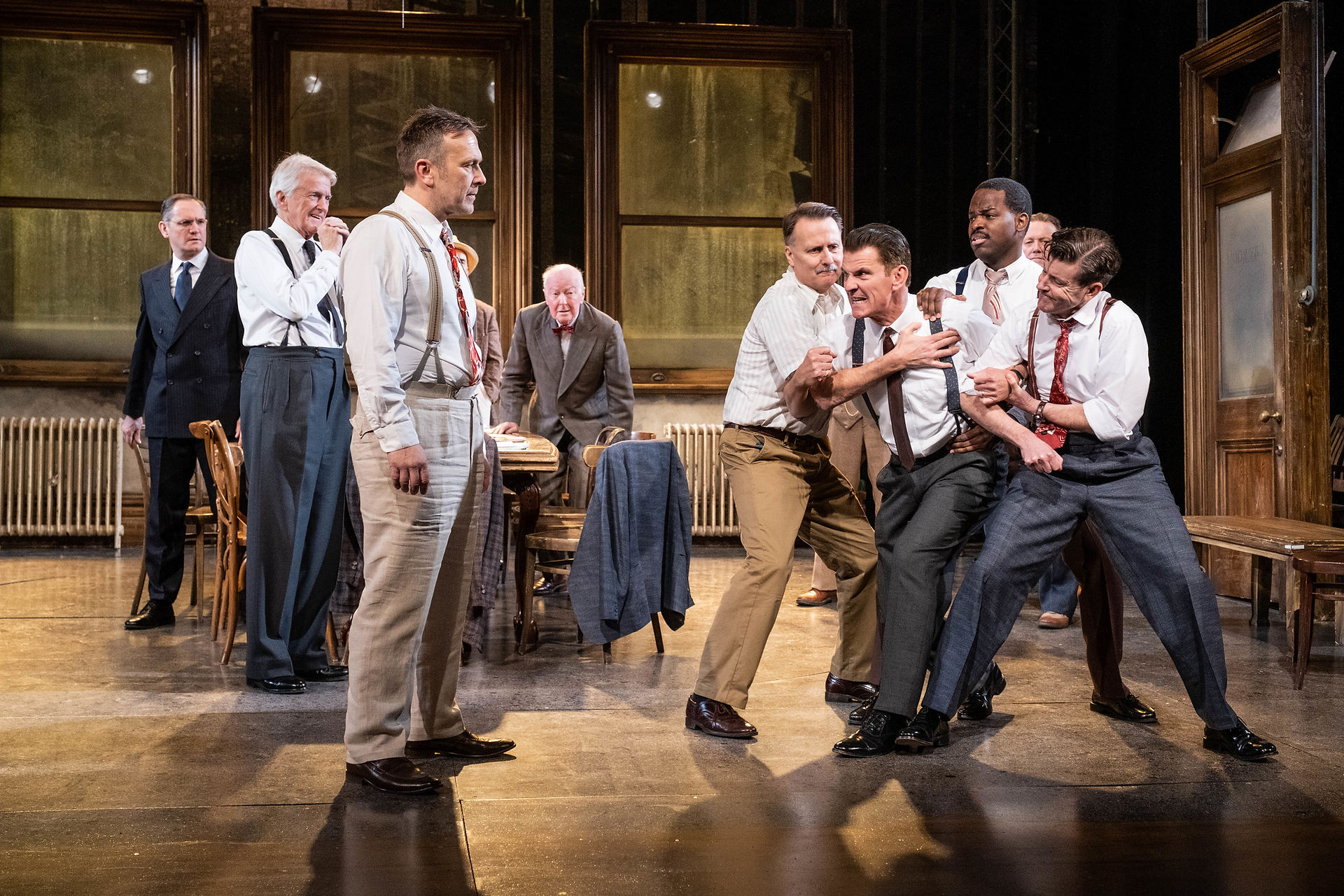 Things get heated in the jury room in 12 Angry Men
