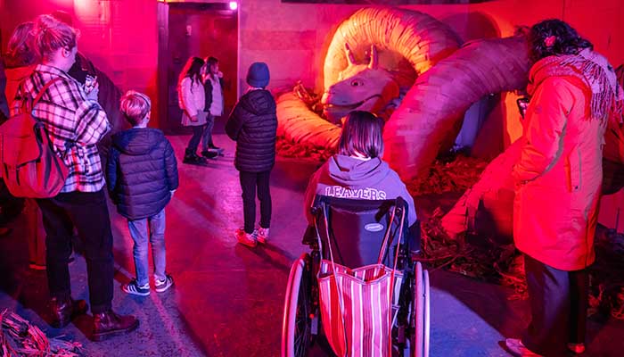 A scene from Steve Wintercroft's fantasy exhibition Grue for Bradford City of Culture