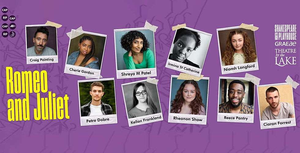 The cast of SNP's production with Graeae of Romeo and Juliet