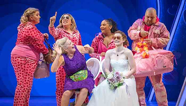 Melissa Jacques, Jessica Daley, Jemma Churchill, Kayla Carter, Lucie-Mae Sumner and Scott Paige in I Should Be So Lucky