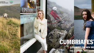 Poster for the 2025 Cumbriafest arts festival at Theatre by the Lake, Keswick