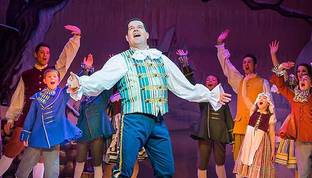 Damian's Sheffield Lyceum panto, as Buttons in Cinderella, in 2012. Pic: Robert Workman