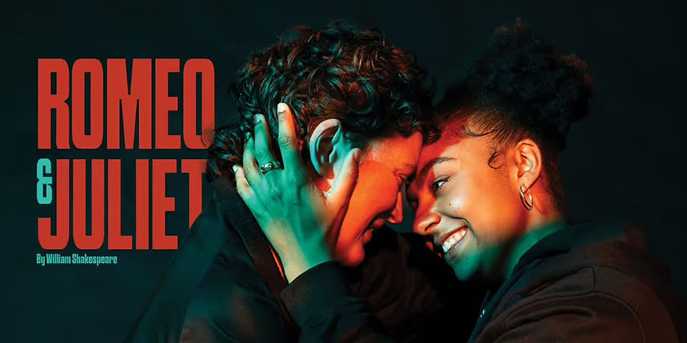 Zoe West and Alicia Forde in the Everyman's Romeo and Juliet. 