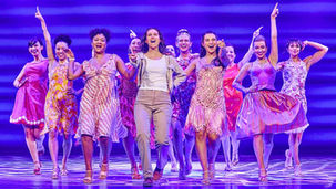 Fun for all in sunny Greece in the stage show Mamma Mia! (2024-2025 tour cast). Pic: Brinkhoff-Moegenburg